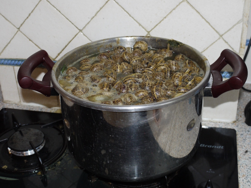 la cuisson dans le court-bouillon